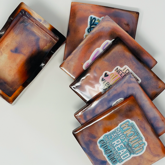 Sarcastic Coaster Set with Holder