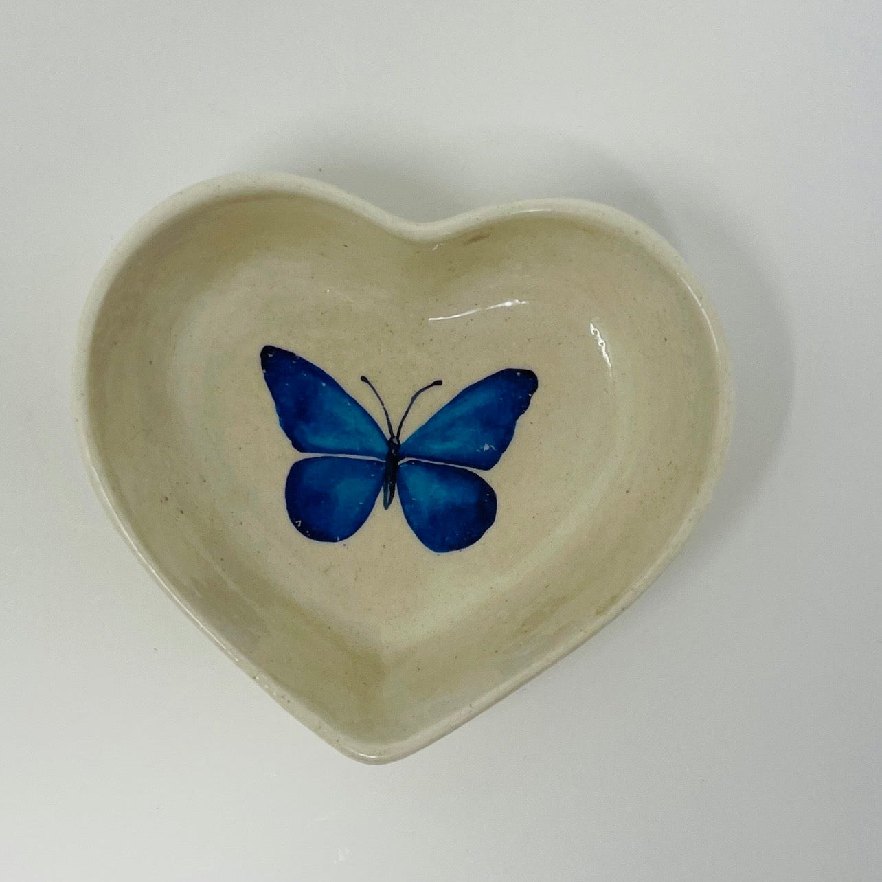 Small Heart Bowl with Butterfly