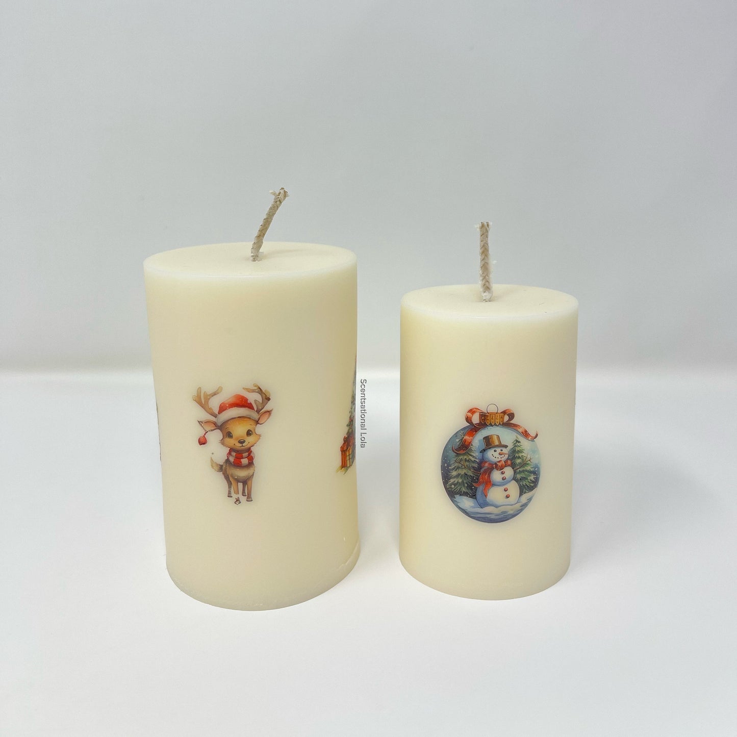 Christmas Pillar Candle