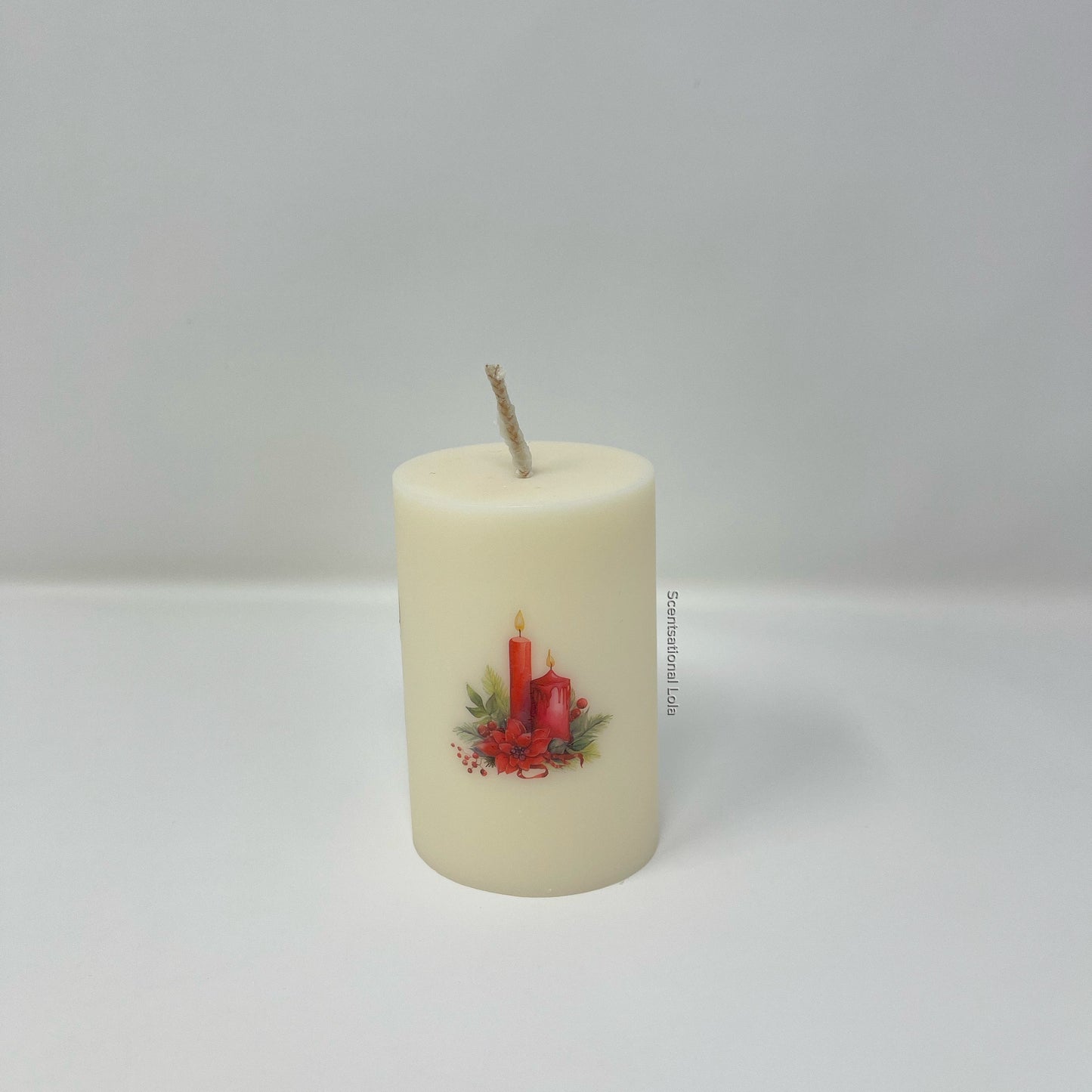 Christmas Pillar Candle